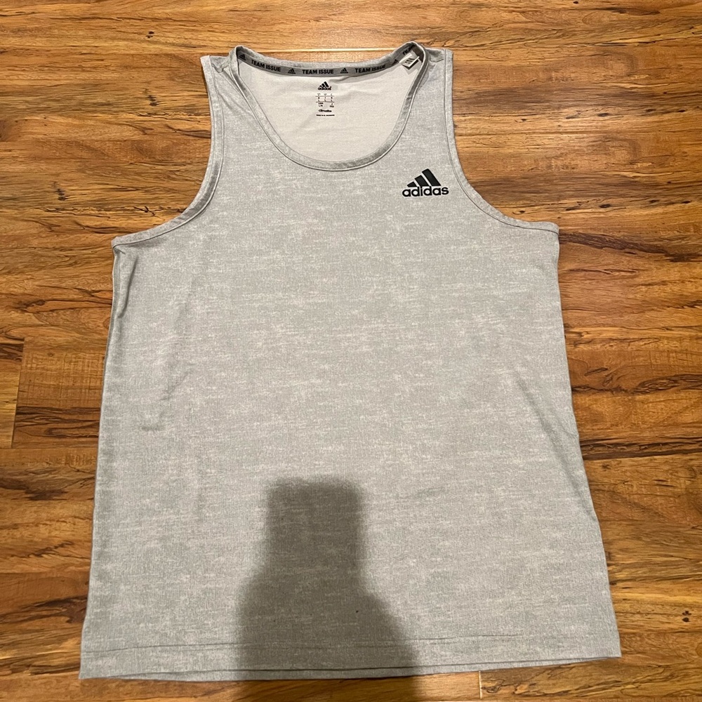 Adidas Light Gray Men's Tank Top